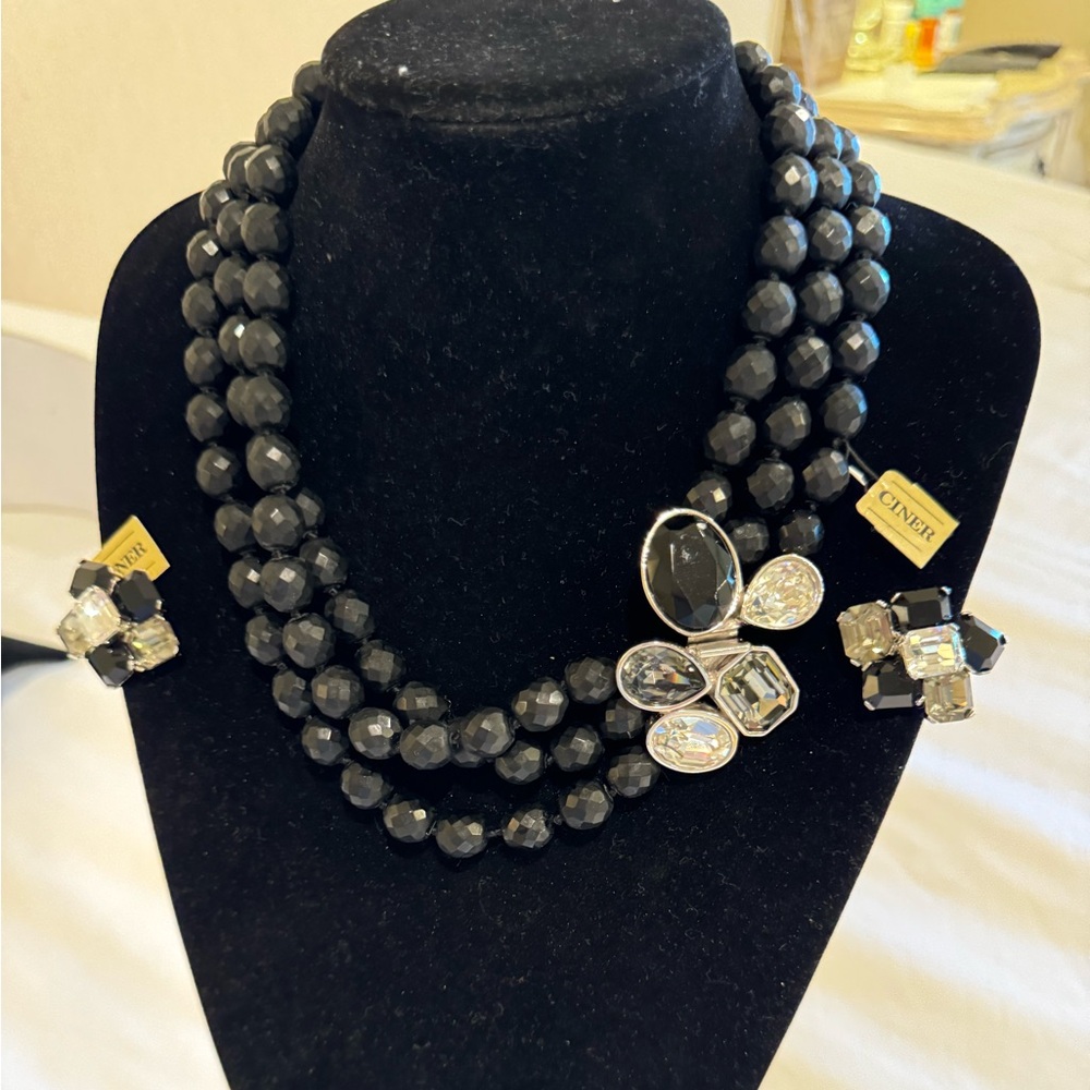Ciner necklace an earring set